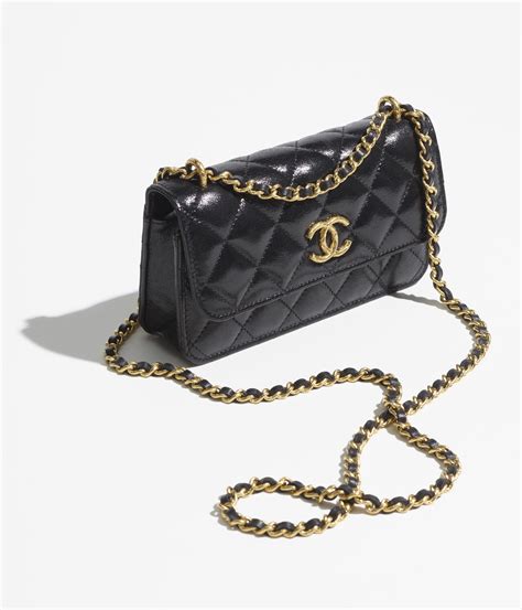 chanel nail polish phone case|Chanel flap phone holder chain.